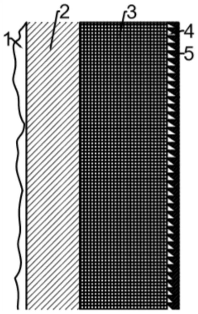 Speckle-removing laser television screen and preparation method thereof