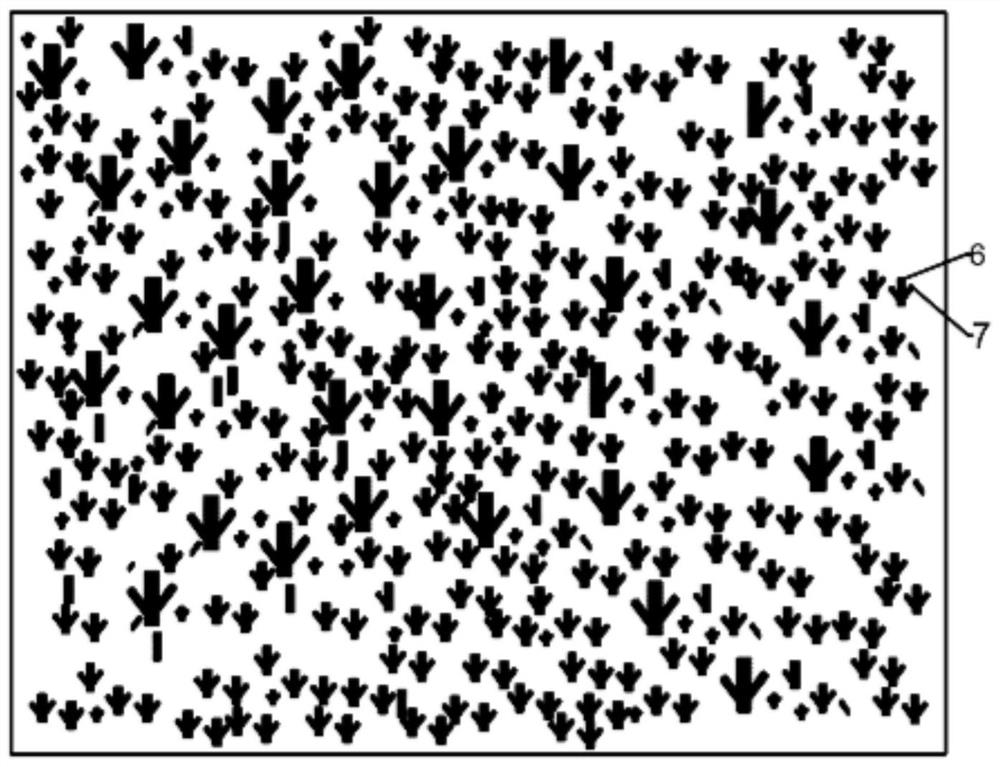 Speckle-removing laser television screen and preparation method thereof