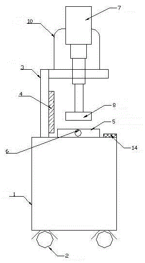 Automatic detection device for dust baffle production and working method