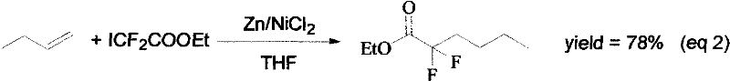 Synthesis method of ethyl 2,2-difluorohexanoate