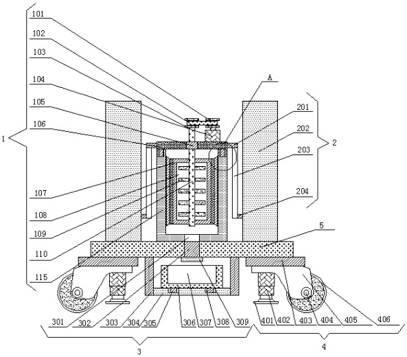 A kind of treatment agent mixing device for wastewater treatment and mixing method thereof