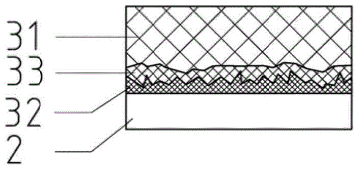 Feeder head coating structure and treatment method of aluminum alloy low-pressure cast