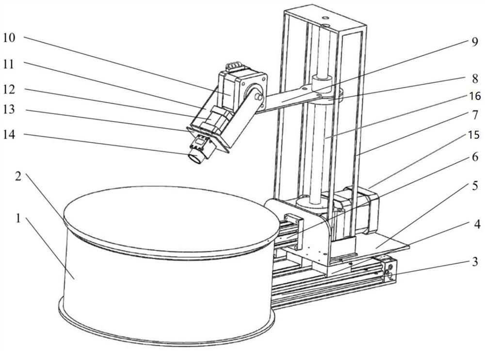 3D target detection data set acquisition device and marking method