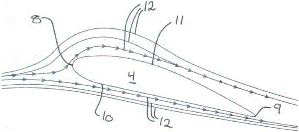 Wind turbine blade with tripping device and method thereof