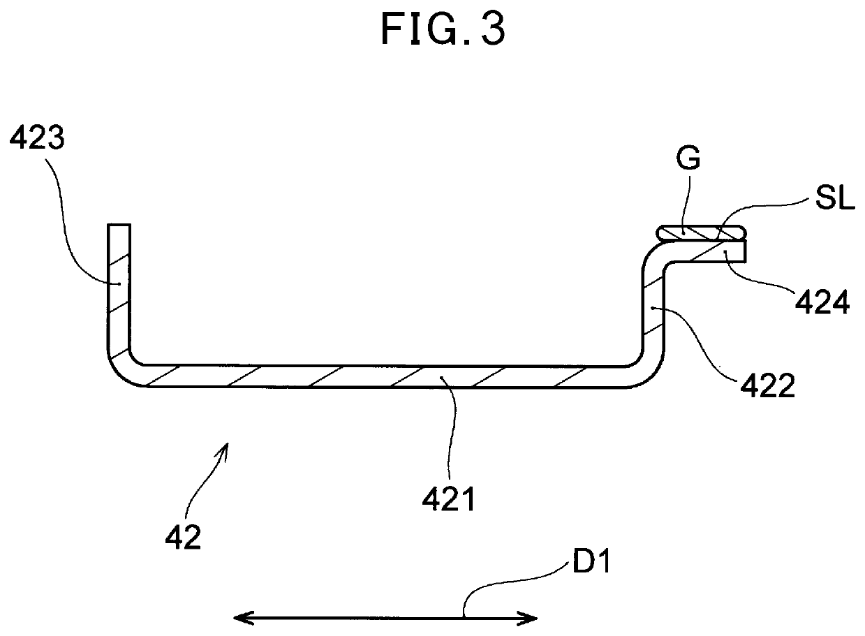 Door structure of vehicle