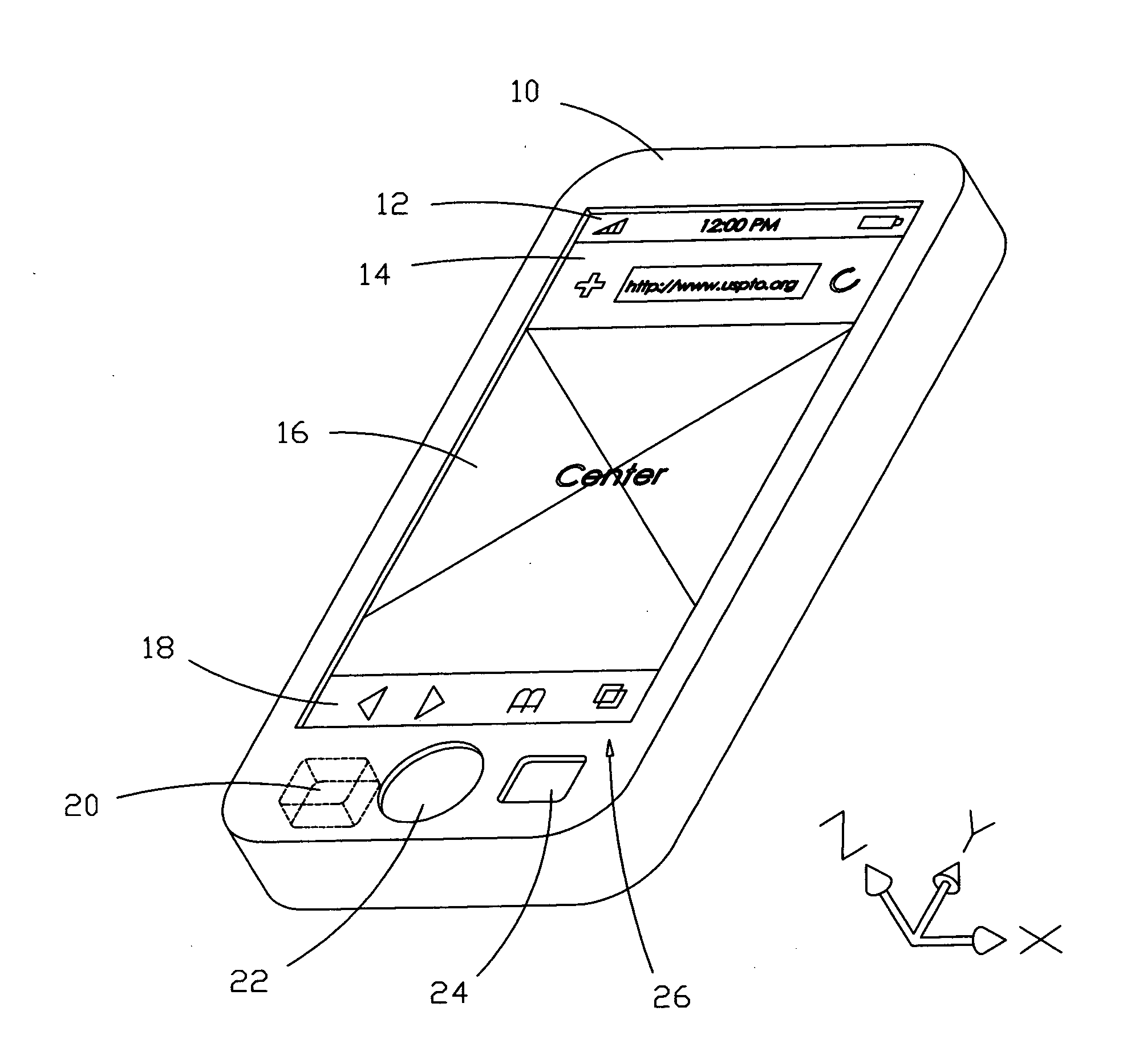 Scrolling and zooming of a portable device display with device motion