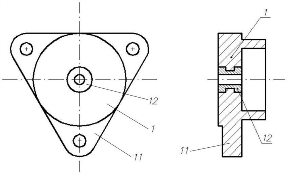 High-impact-resistant motor and installation method thereof