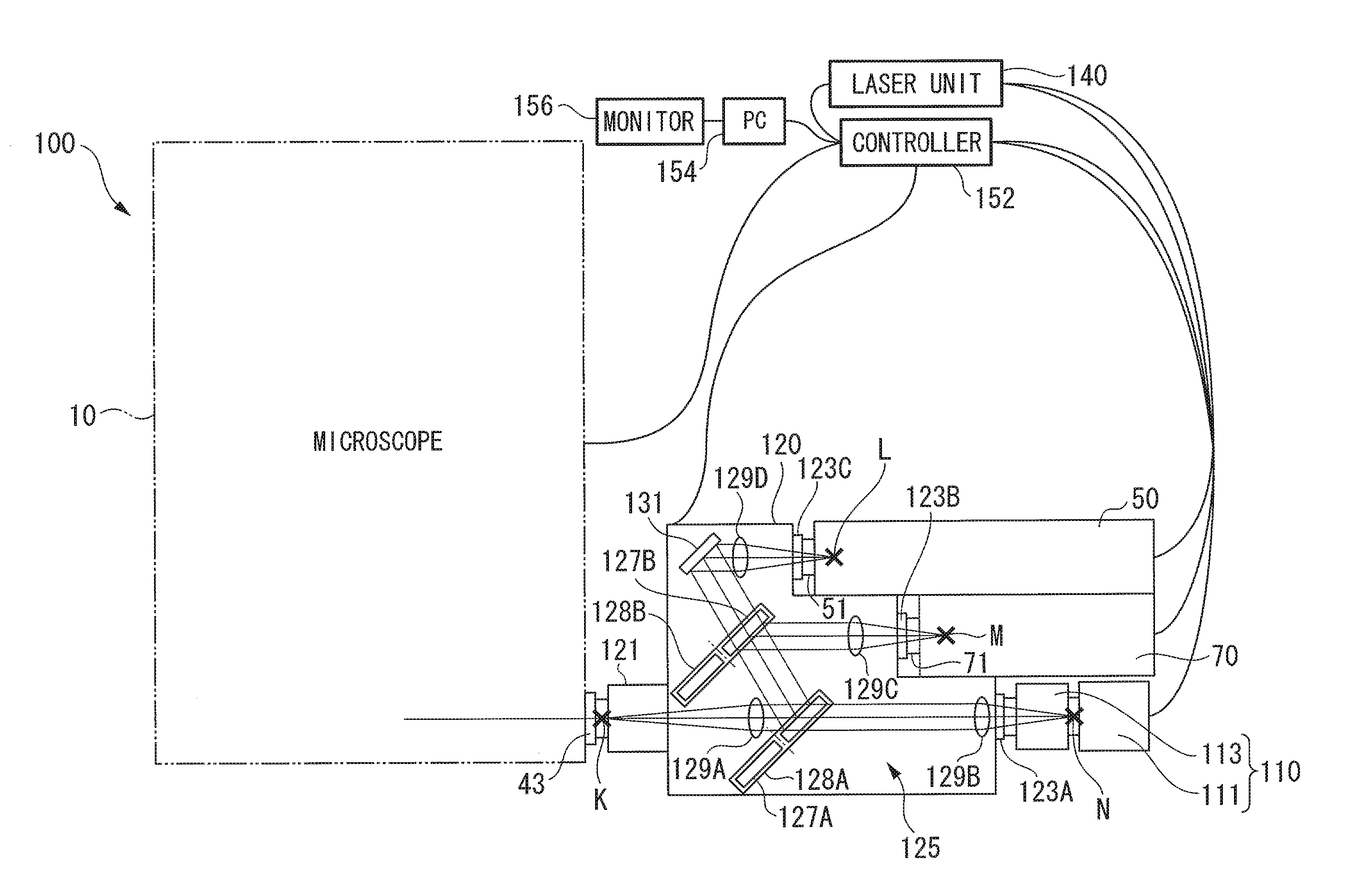 Microscope connecting unit and microscope system