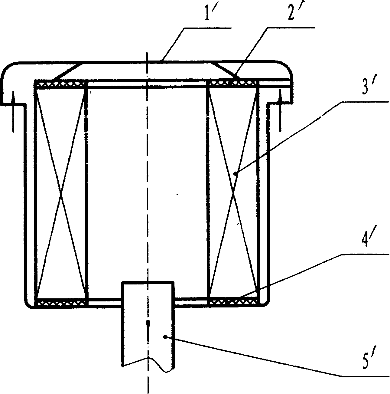 Silencing filter suitable for supercharging internal combustion engine air inlet system