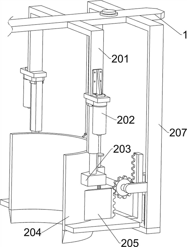 Soundproof cotton board film covering and tapping machine capable of preventing flying chips