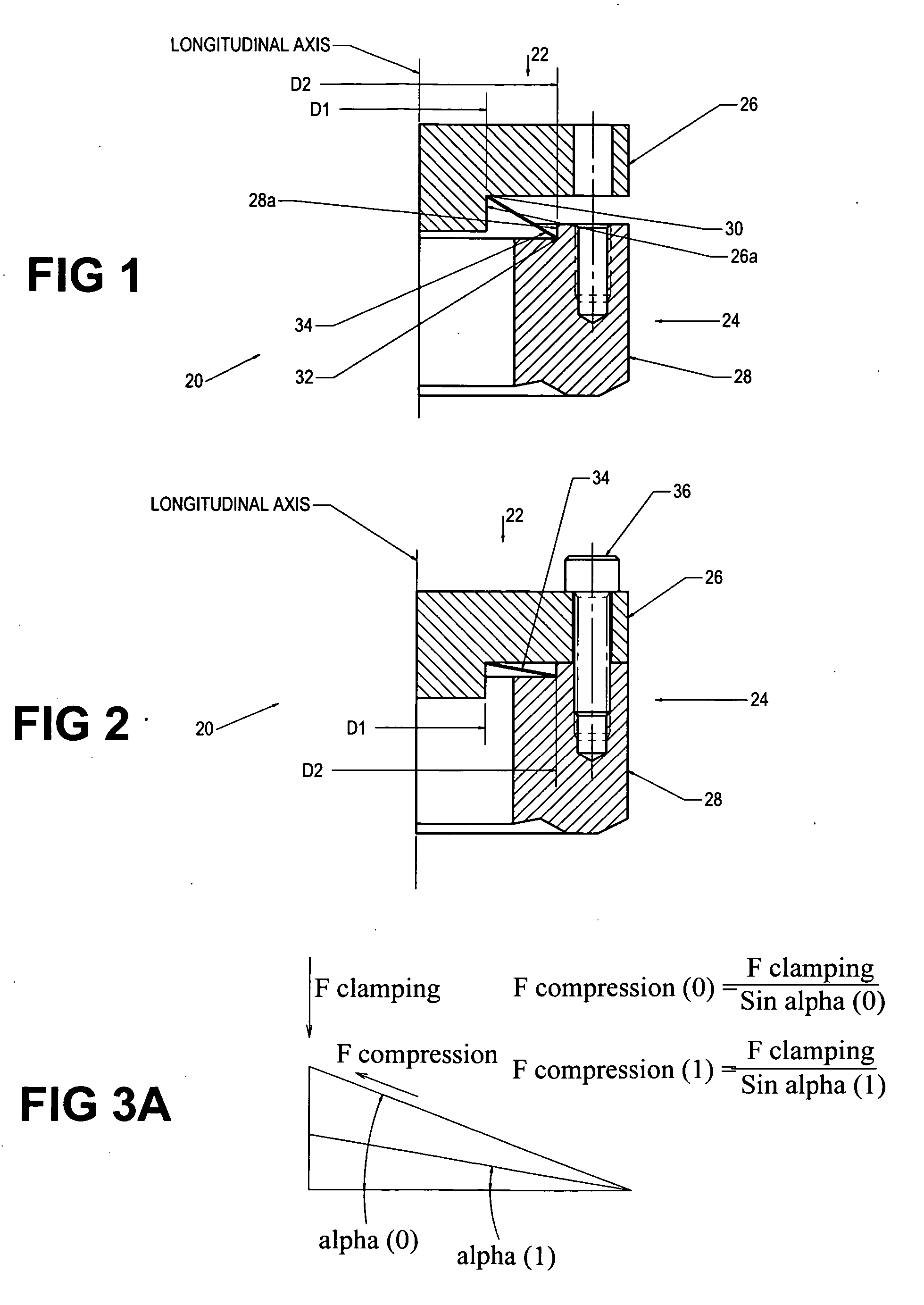 Sealing assembly with a diagonal seal