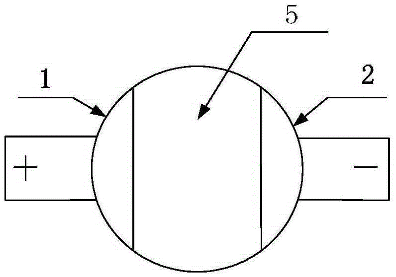 A bipolar electrode device for EDM hole machining of insulating ceramic materials