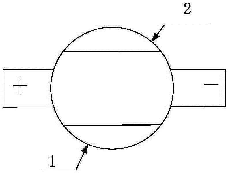 A bipolar electrode device for EDM hole machining of insulating ceramic materials