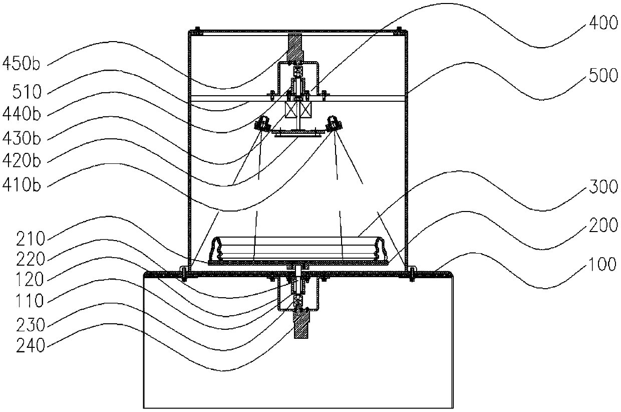 A spatial grid structure demonstration device that demonstrates the phenomenon of persistence of vision