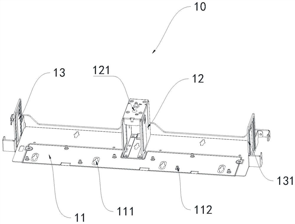 Sliding support structure and installation method thereof