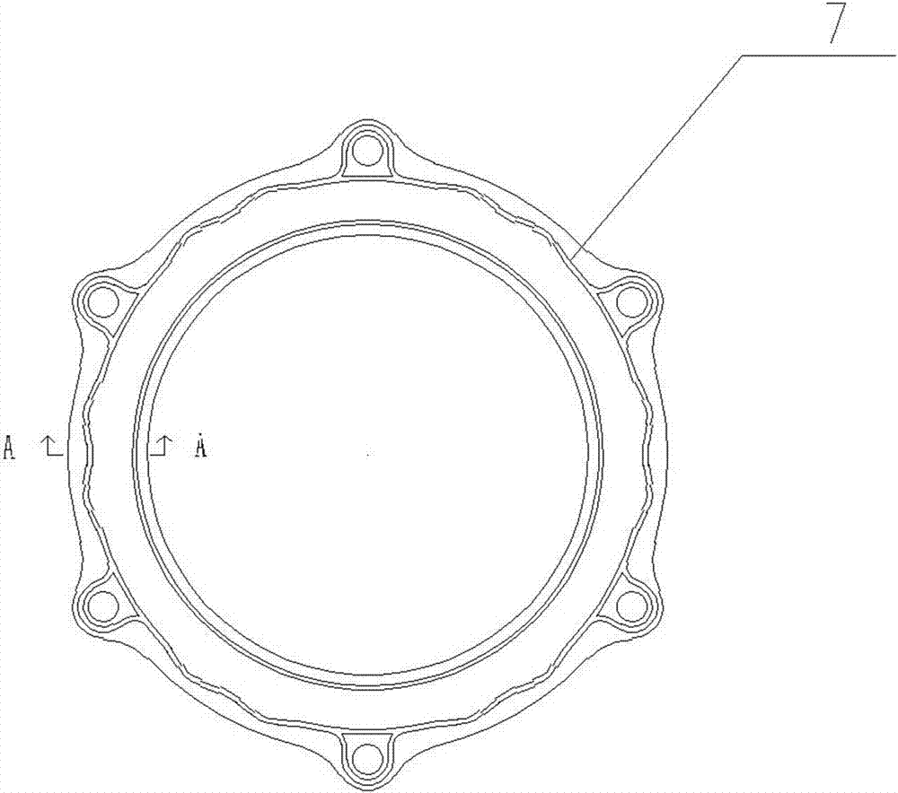 Sealing structure of scroll compressor