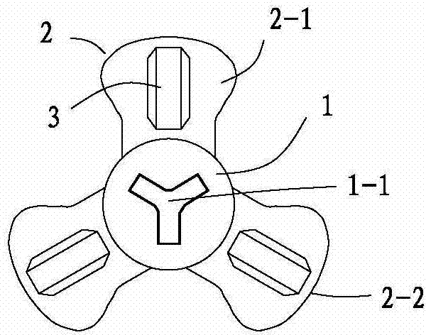 Loose filler structure body for package and connecting bar thereof