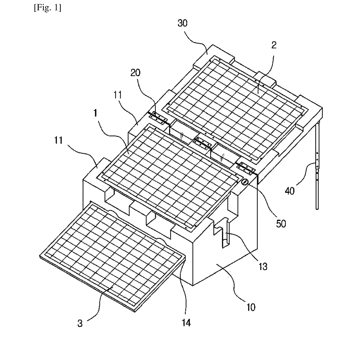 Extended photovoltaic module fixture