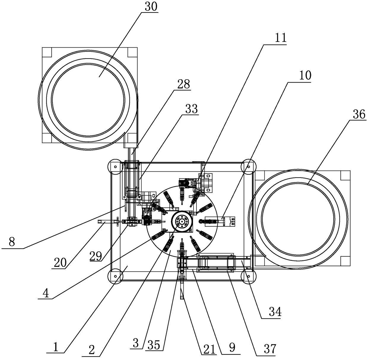 Automatic reed buckling machine