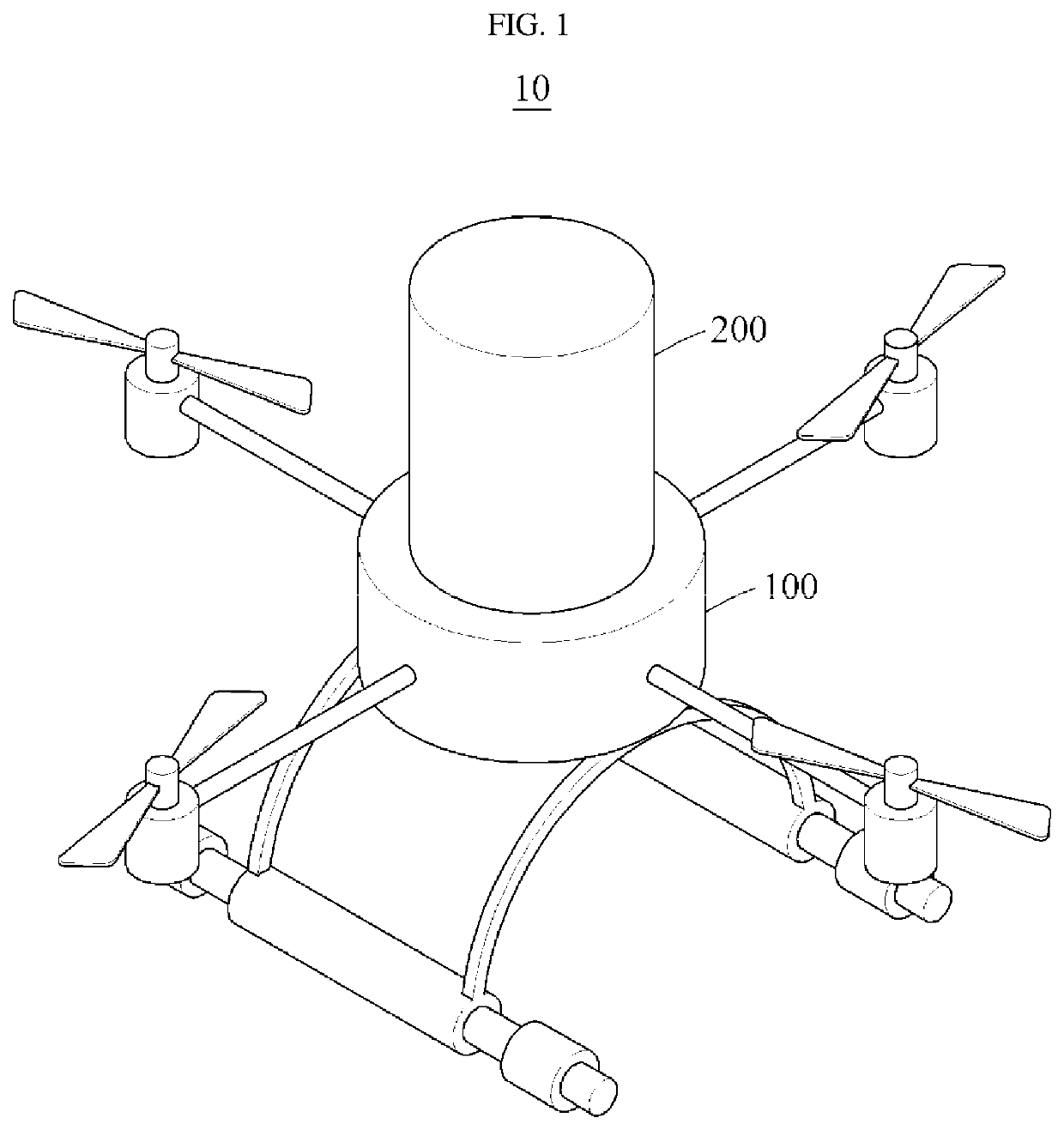 Drone, parachute kit for drones, and method of controlling drones