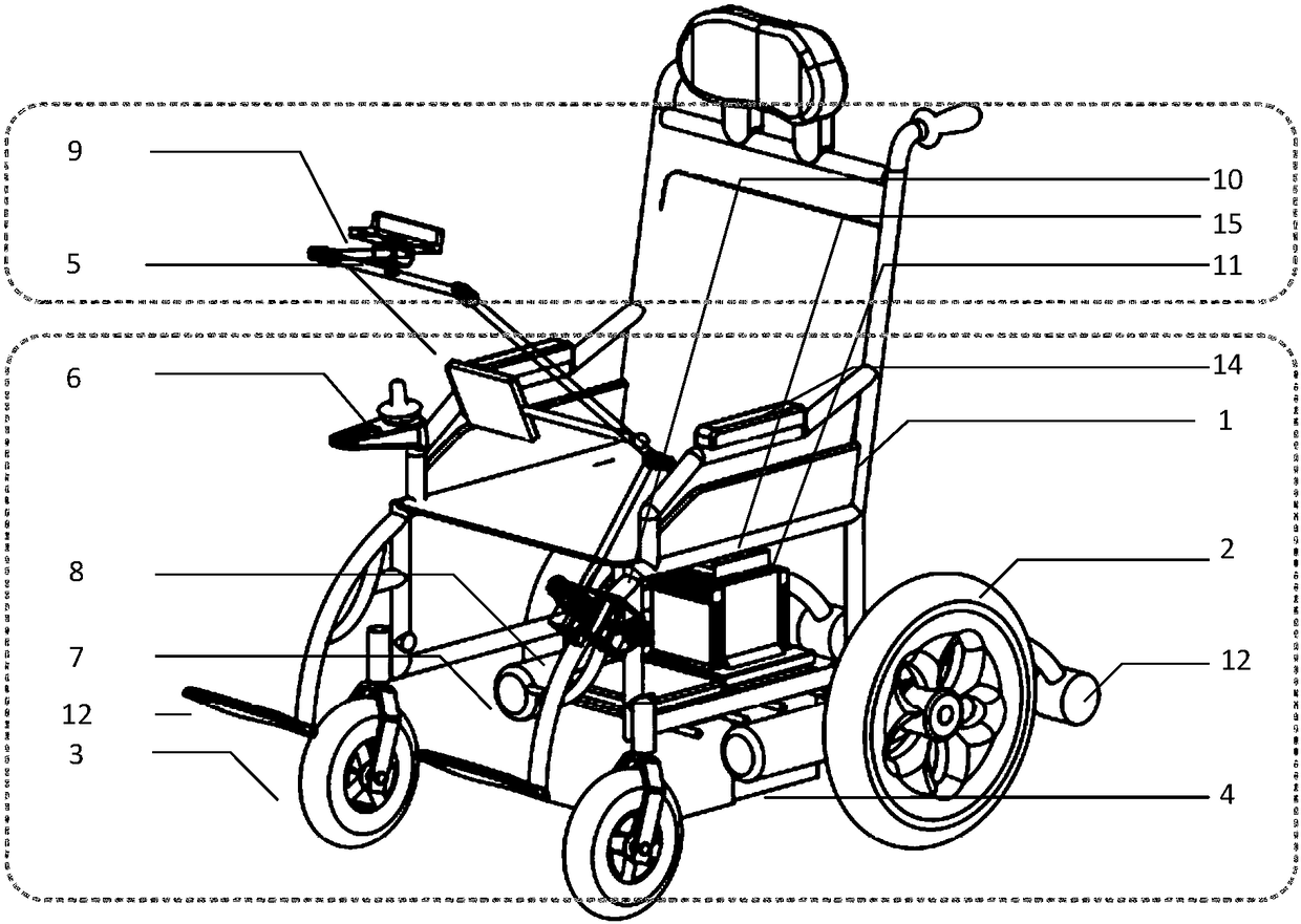 Intelligent safety wheelchair and intelligent safety control method thereof