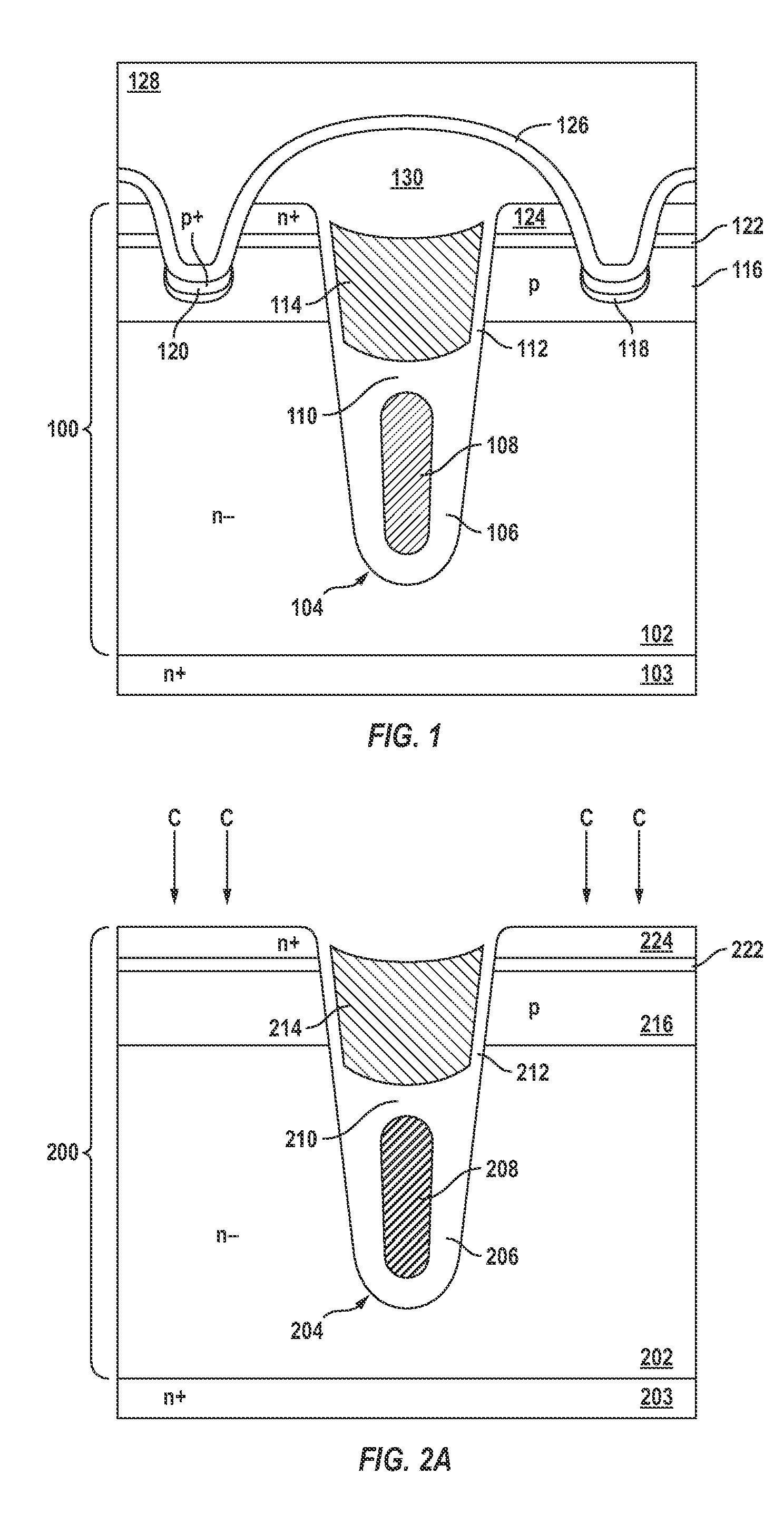 Structures for reducing dopant out-diffusion from implant regions in power devices
