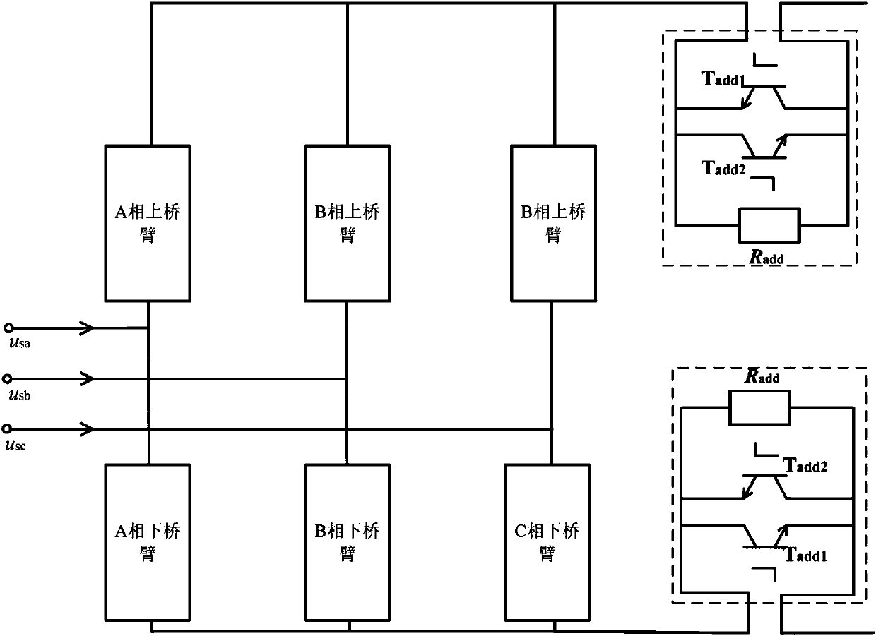 DC side fault protection system and method based on MMC submodule topology