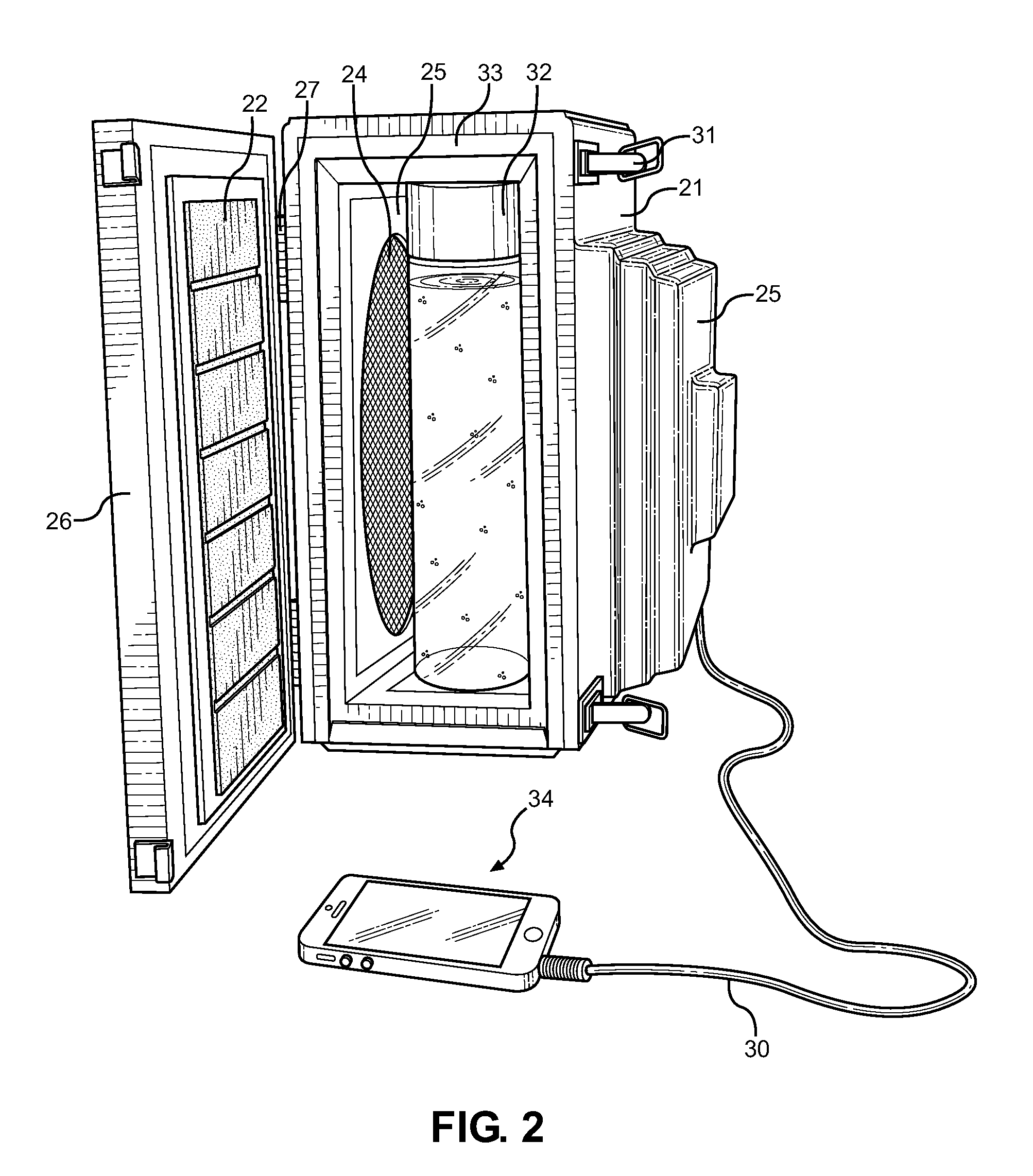 Audio device for altering water structure