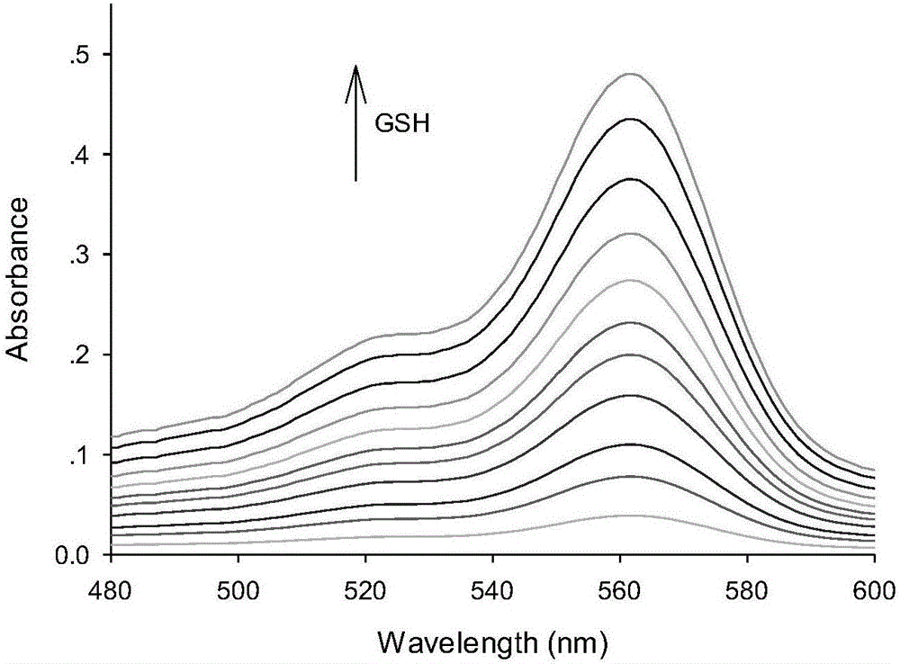 Preparation method and application of GSH (glutathione) water-soluble fluorescent probe based on rhodamine