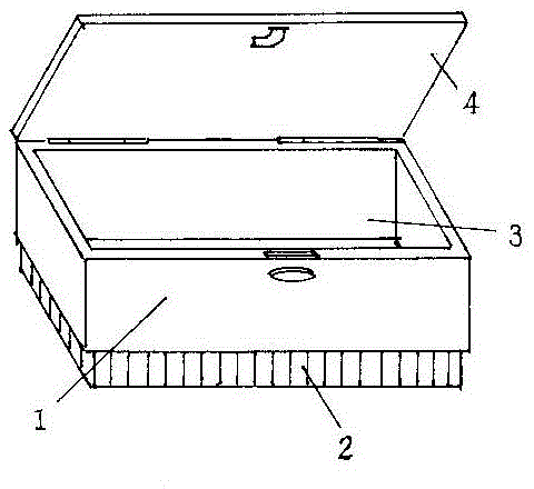 Blackboard eraser with chalk box