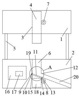 Cold stamping die with double-ended stamping structure