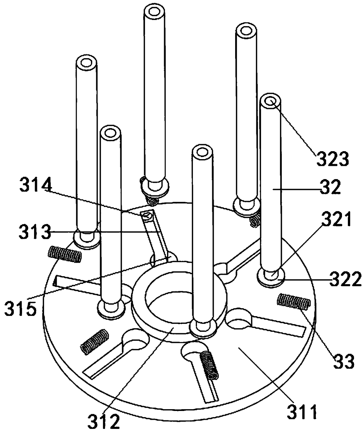 Fixing structure for preventing infusion set from falling off