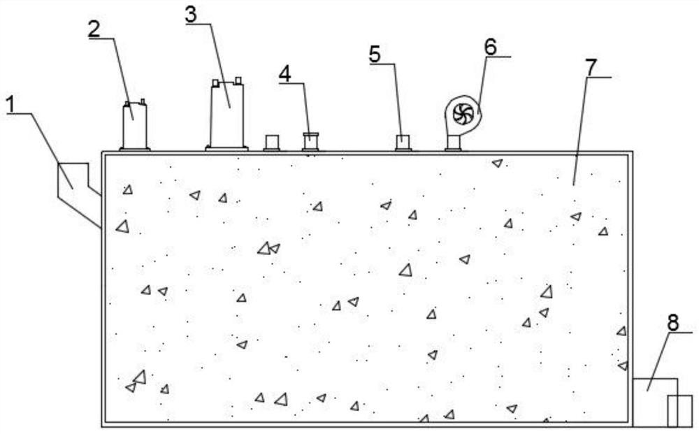 Device for preparing high-organic carbon fertilizer from kitchen waste