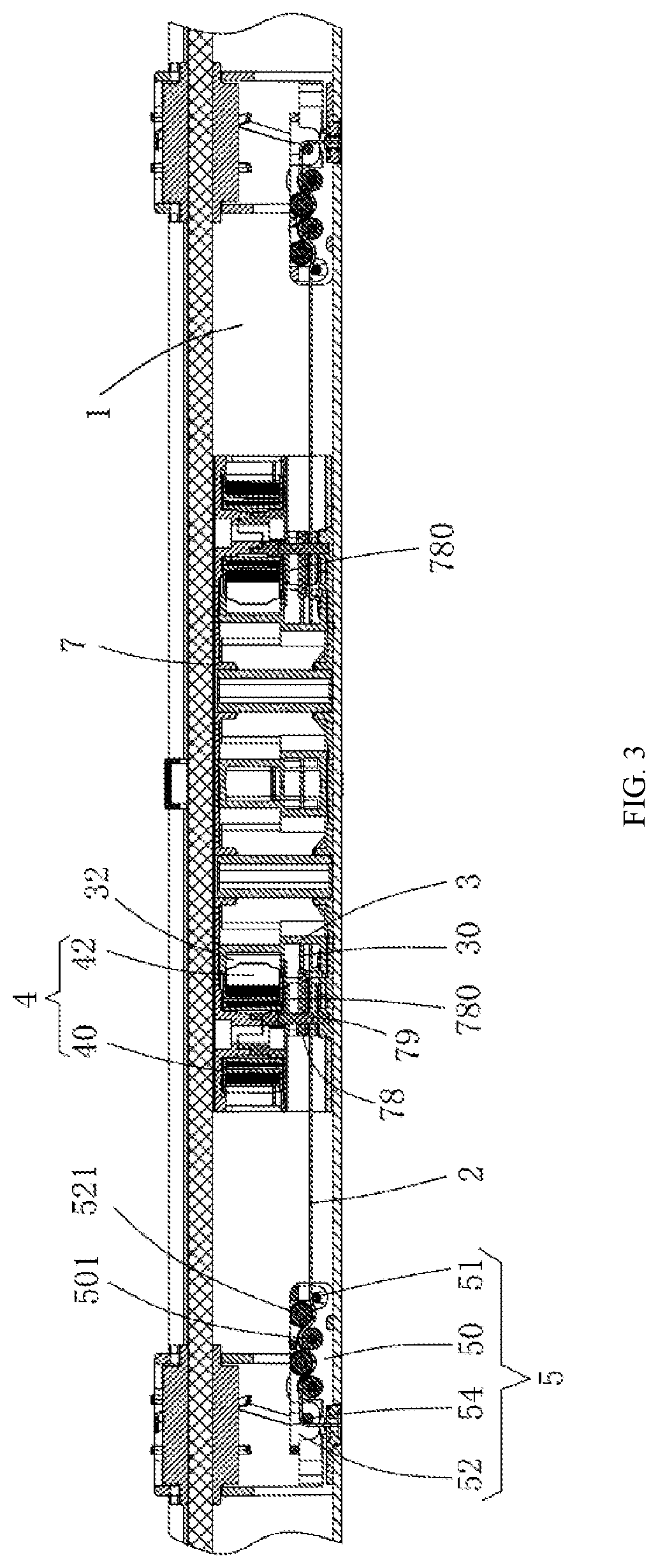 Take-up device for curtain