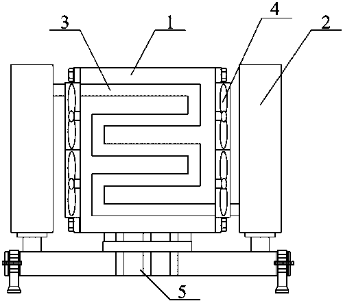 A support mechanism of a pressure transformer