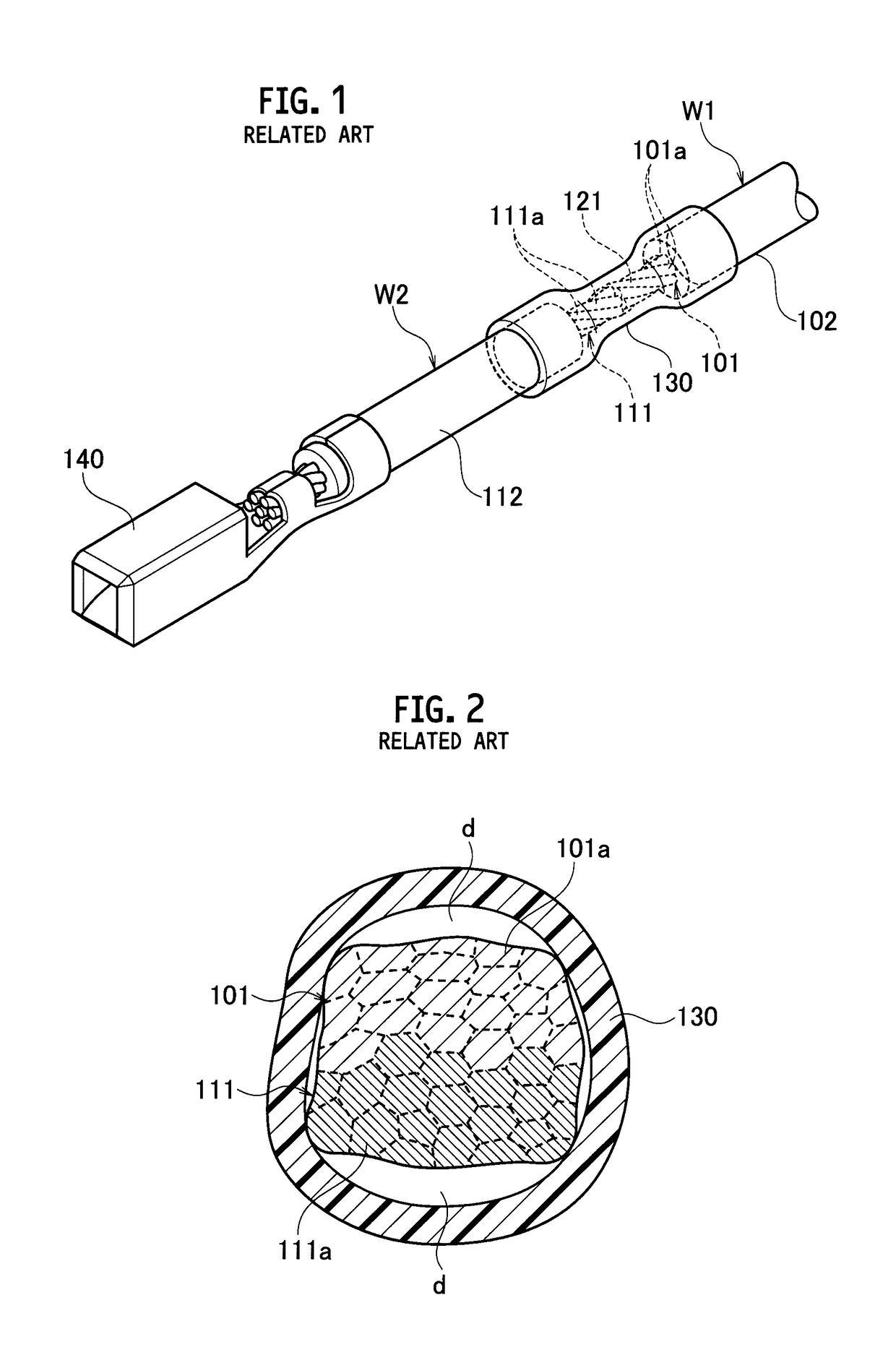 Inter-wire connection structure and method for manufacturing the same