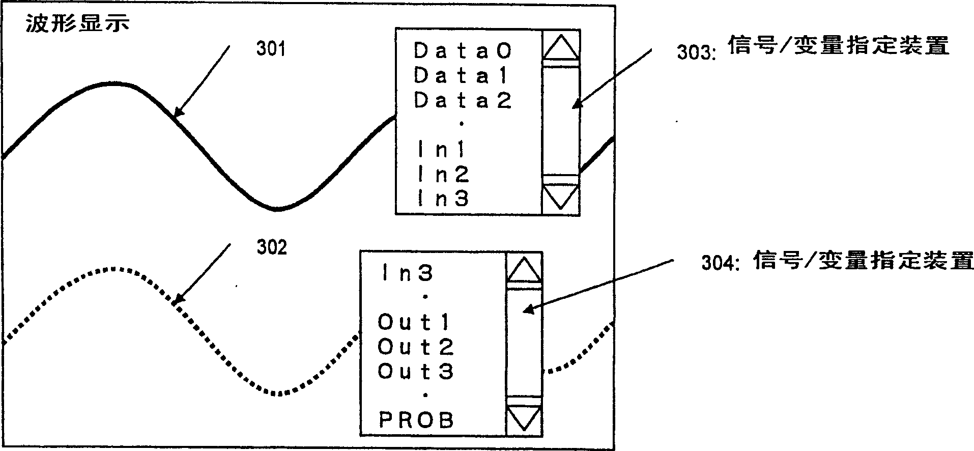 Inspecting apparatus and waveform display apparatus