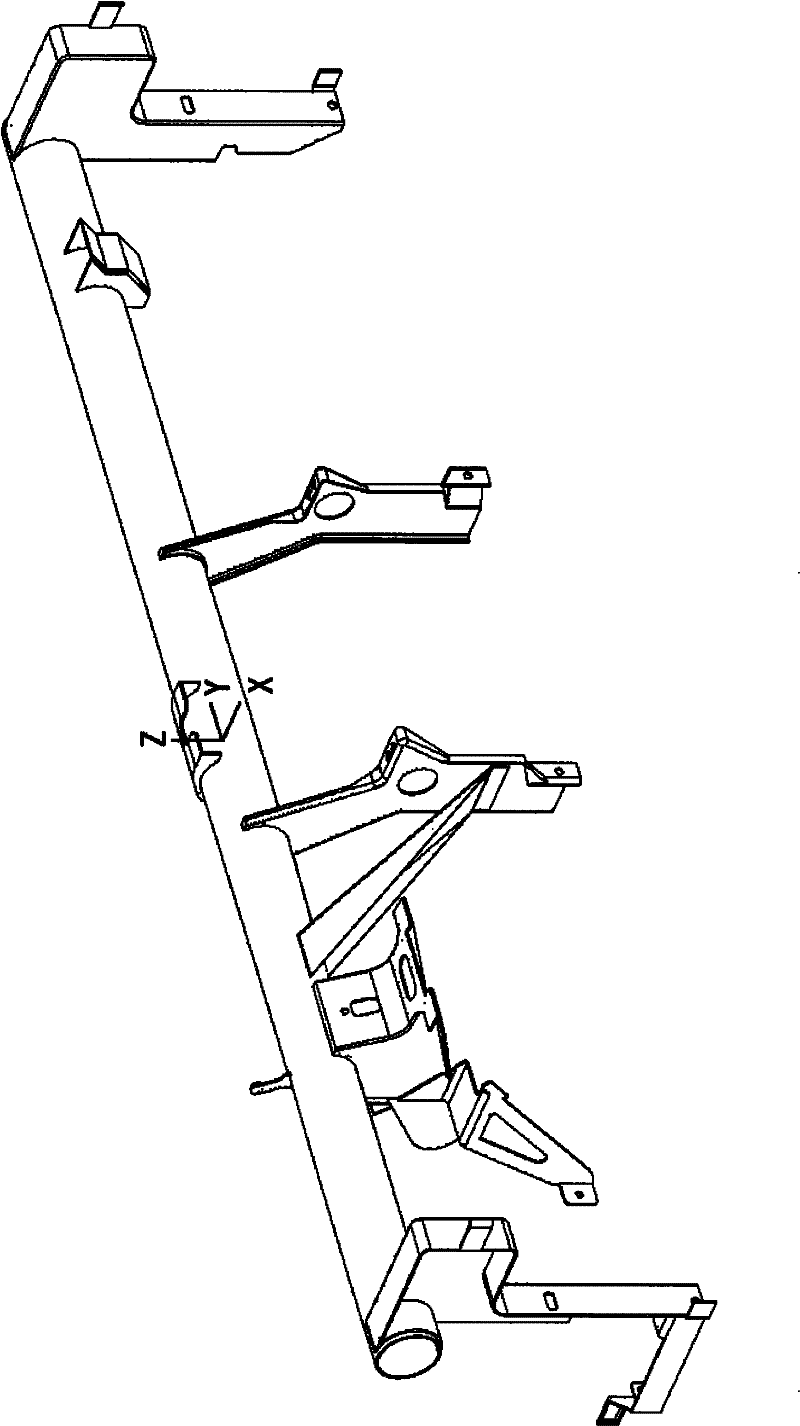 Tubular column type instrument board framework visual detection positioning device of automobile