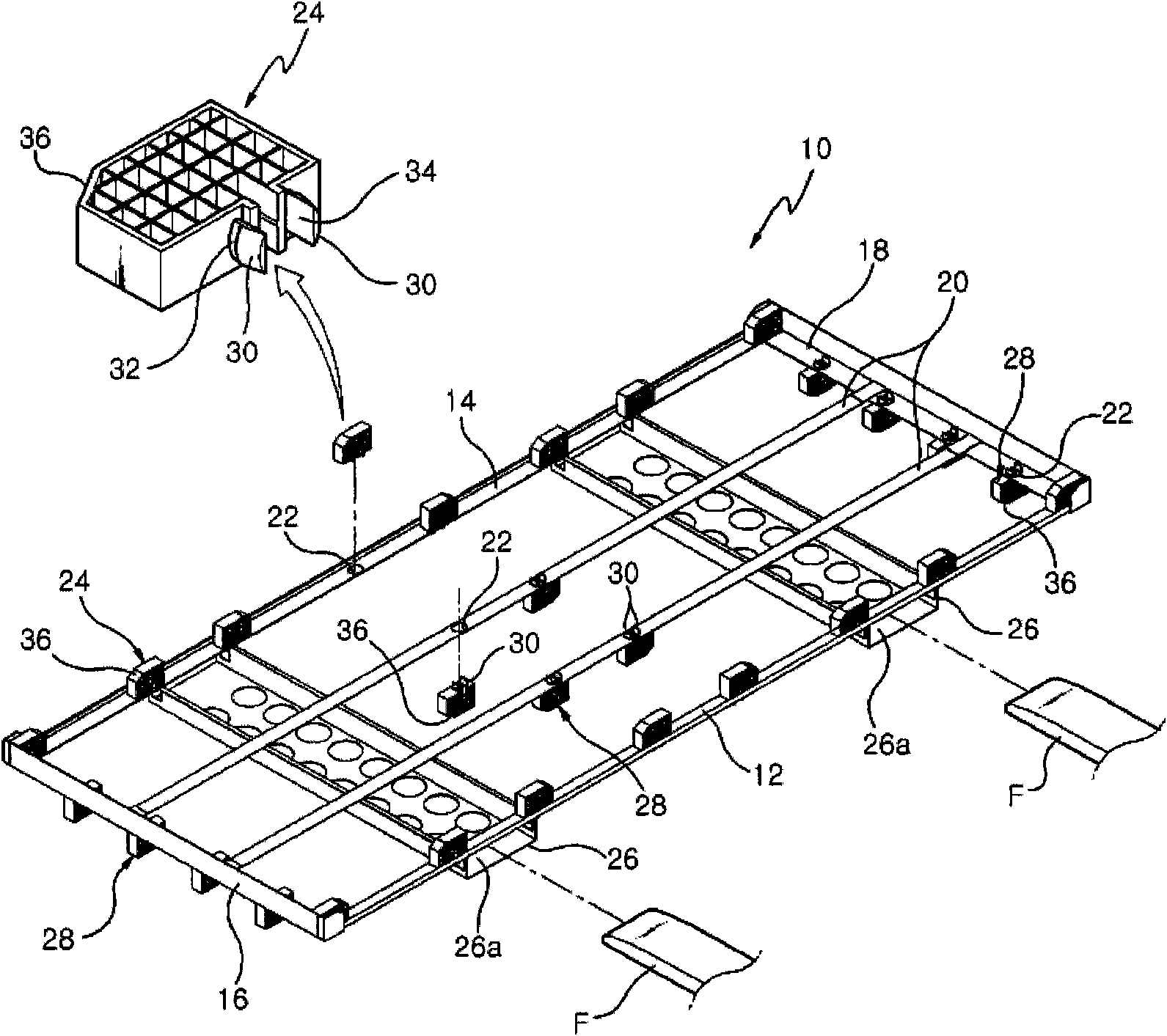 Pallet for transporting drums