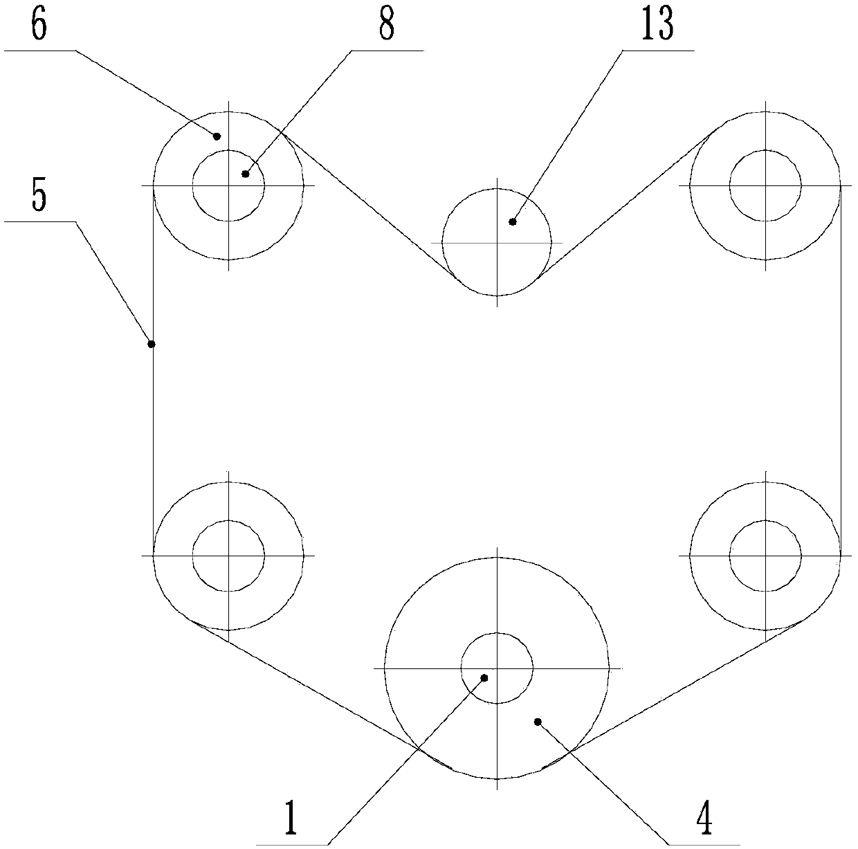 Die locking mechanism and method for two-plate injection molding machine to bear spiral pairs to synchronously follow movable template