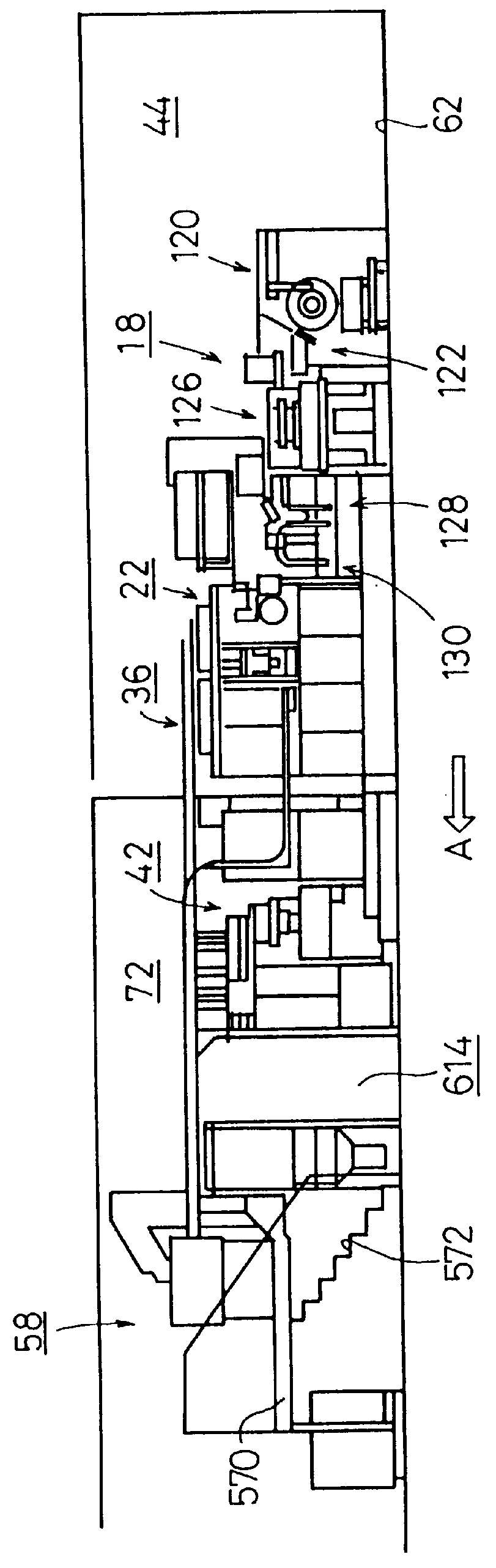 Apparatus for processing and packaging photographic film, mechanism for and method of feeding resin components