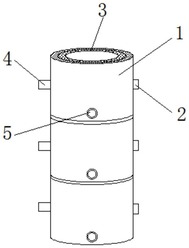 Heating device of sectional type cast film extruder