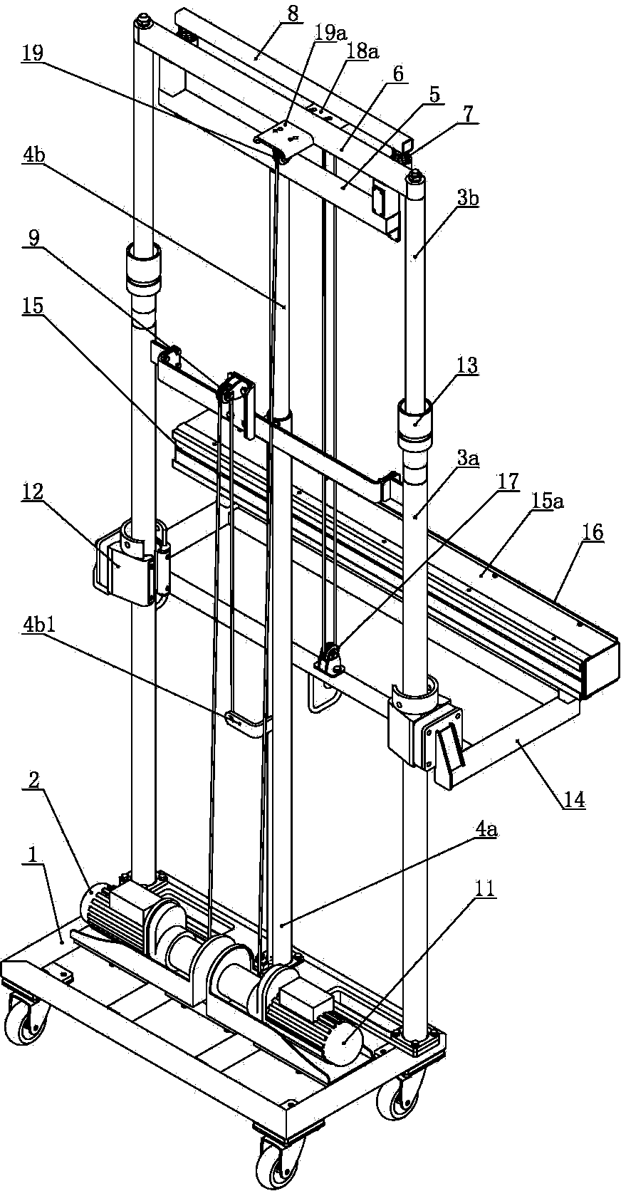 Mortar spraying and smearing machine and method for painting mortar on wall surface by using mortar spraying and smearing machine