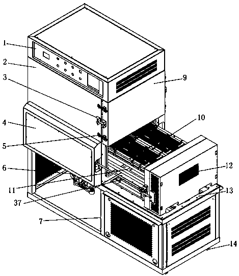 Equipment capable of simulating performance tests on memory bank in different environments