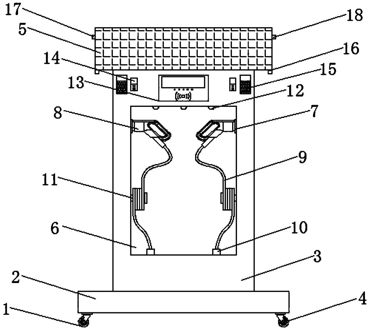 Novel charging device for new energy vehicle