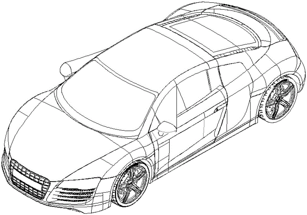 Rain-blocking thin film for automobile rearview mirror