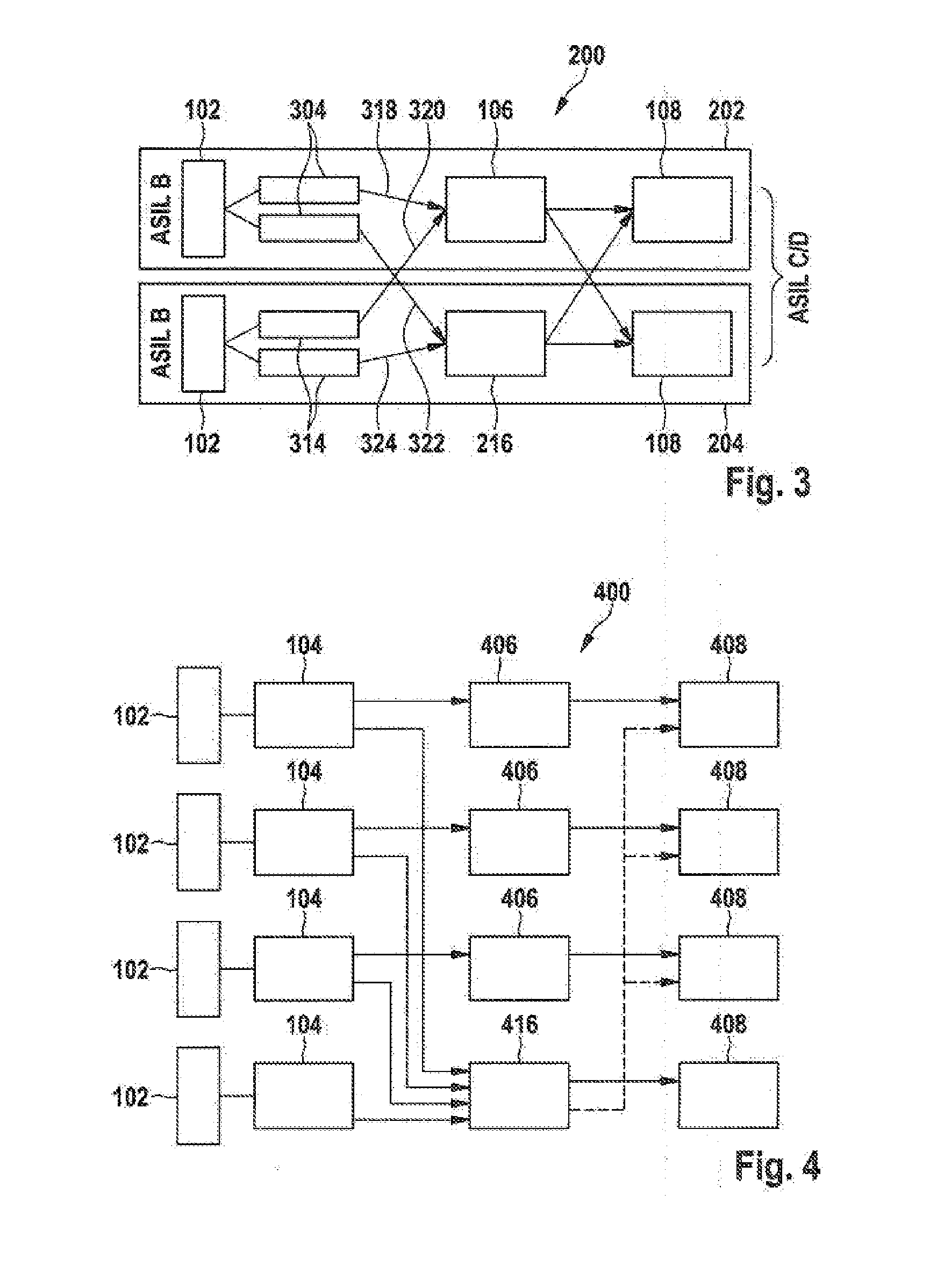 Security architecture, battery and motor vehicle having a corresponding battery