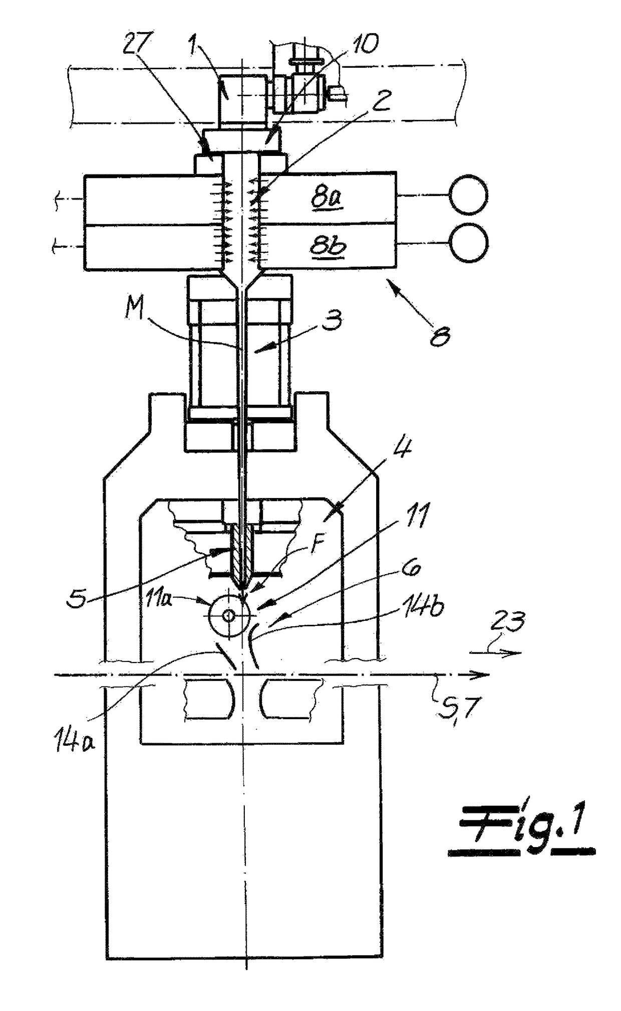 Apparatus for the continuous manufacture of a spunbond web
