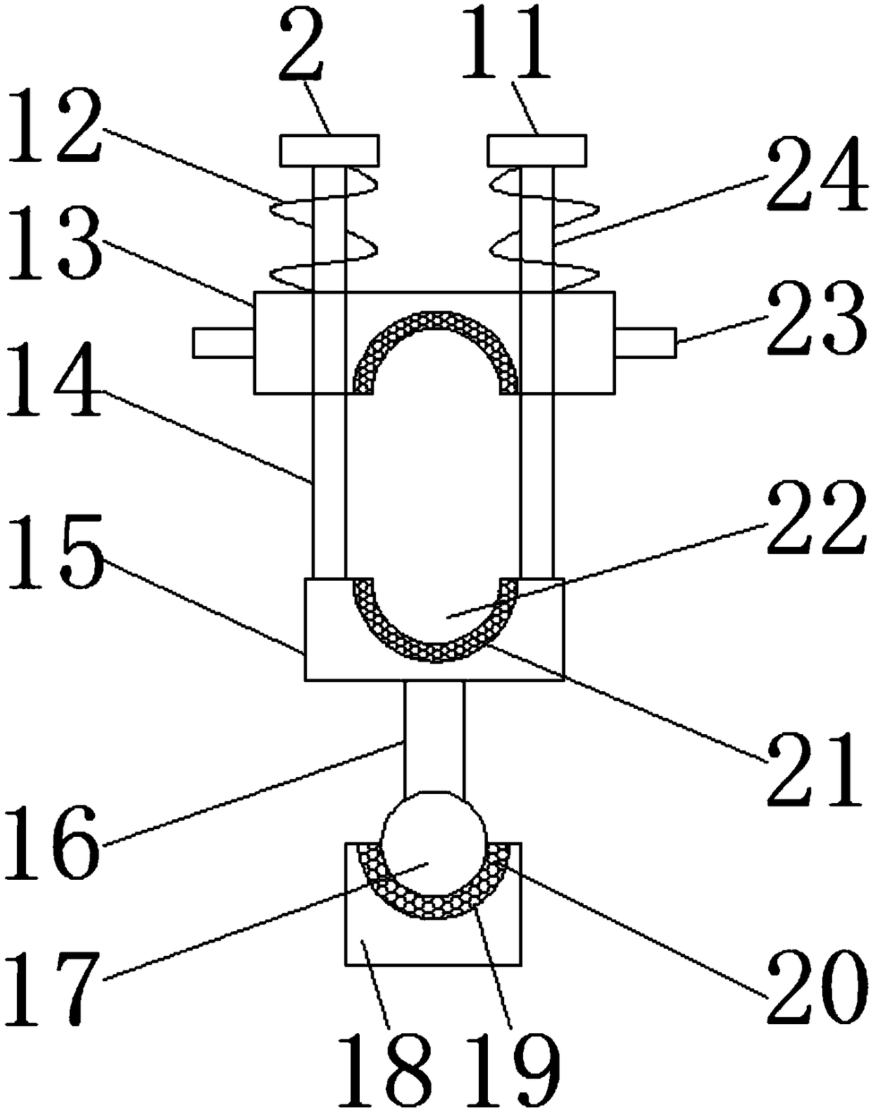 Regulating type fire extinguishing device for fire control
