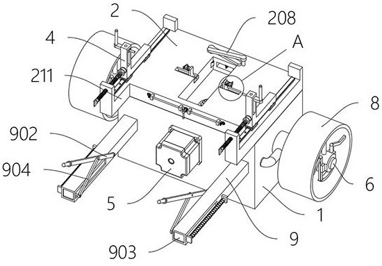 A suspension mechanism detection device based on automobile performance test